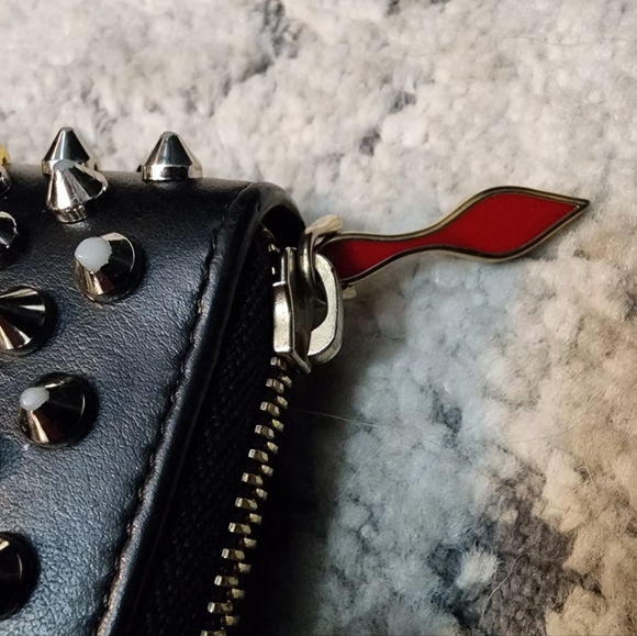 *SOLD* Christian Louboutin Panettone Spike Leather Wallet - Picture 7 of 14